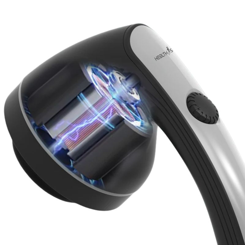 Electric Handheld Body Massager with 5 Attachments