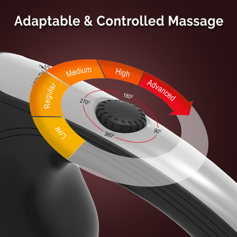 Electric Handheld Body Massager with 5 Attachments